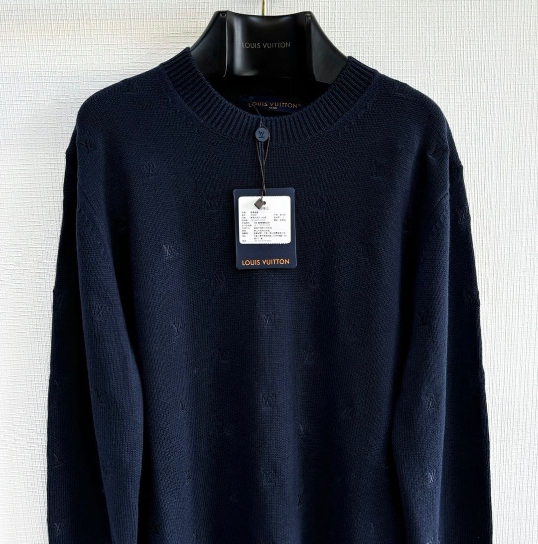 LV Blouson All Over Embroidered Crewneck