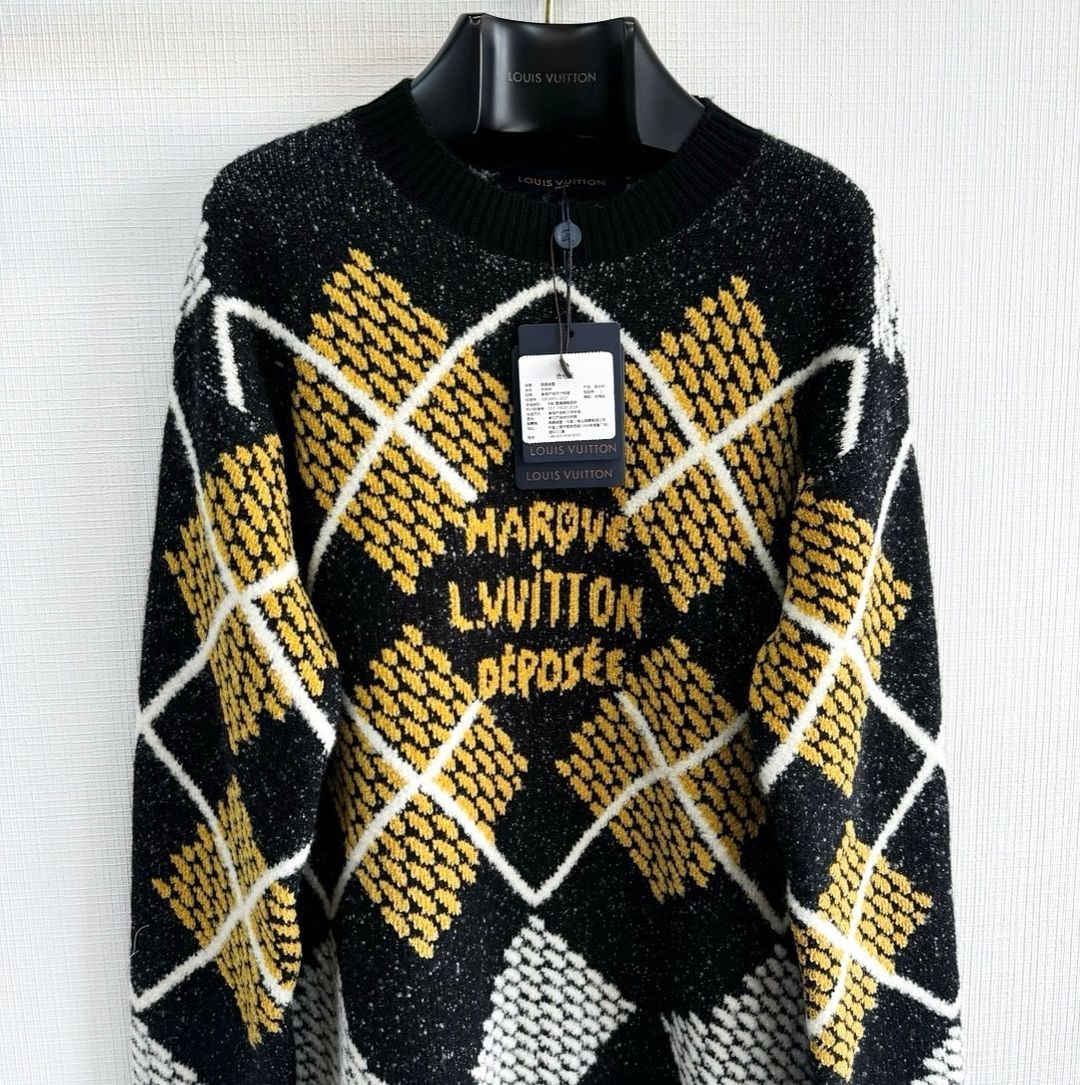 Lv Monogram Signature Sweater
