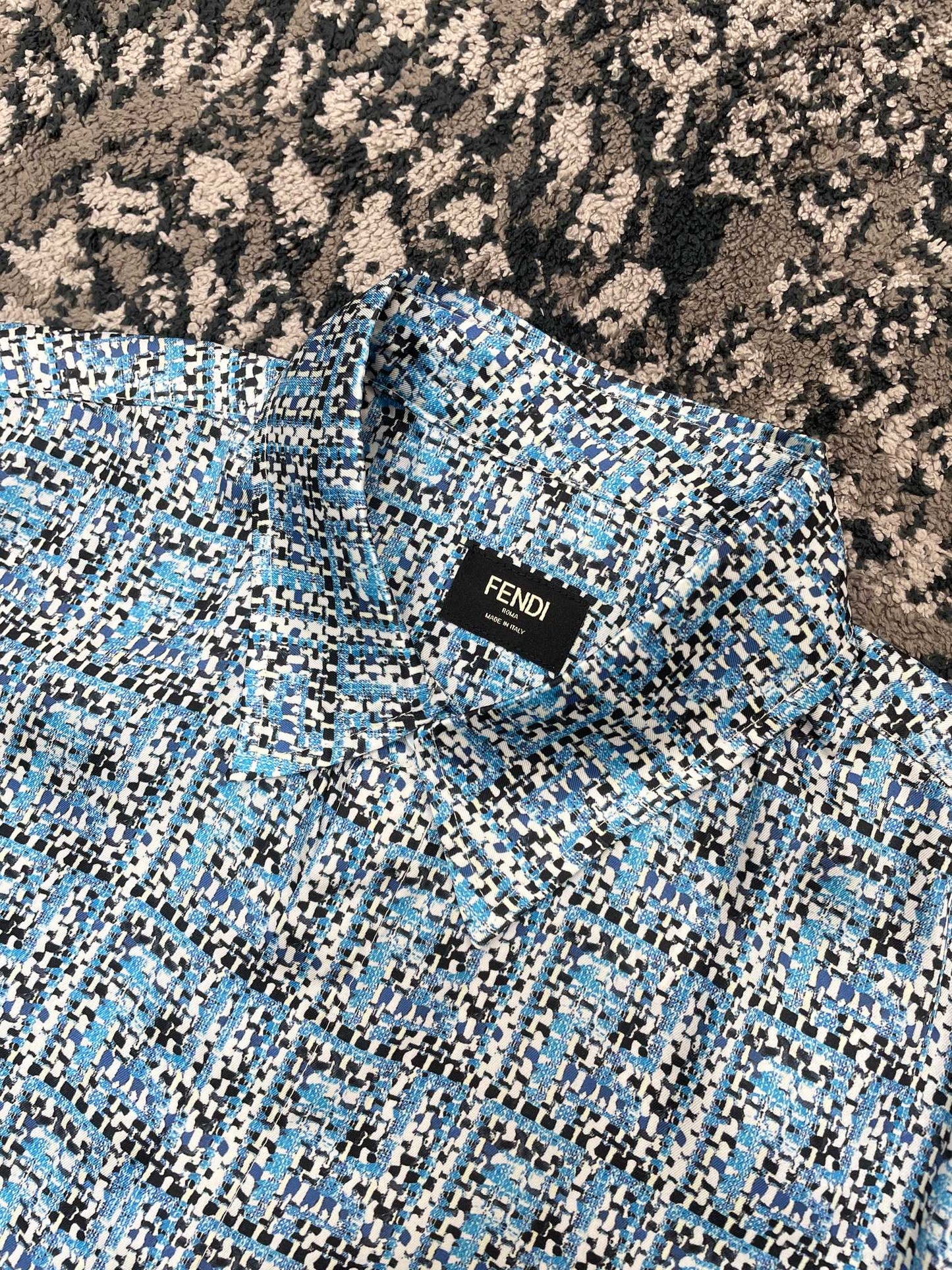 FND Anagram Logo Embroidered Jersey T-Shirt