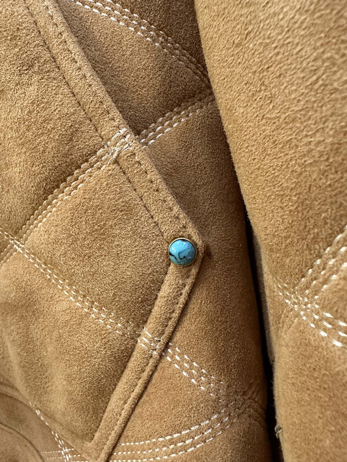 LV Shearling Embossed Jacket