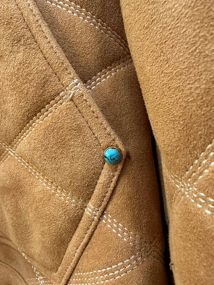 LV Shearling Embossed Jacket