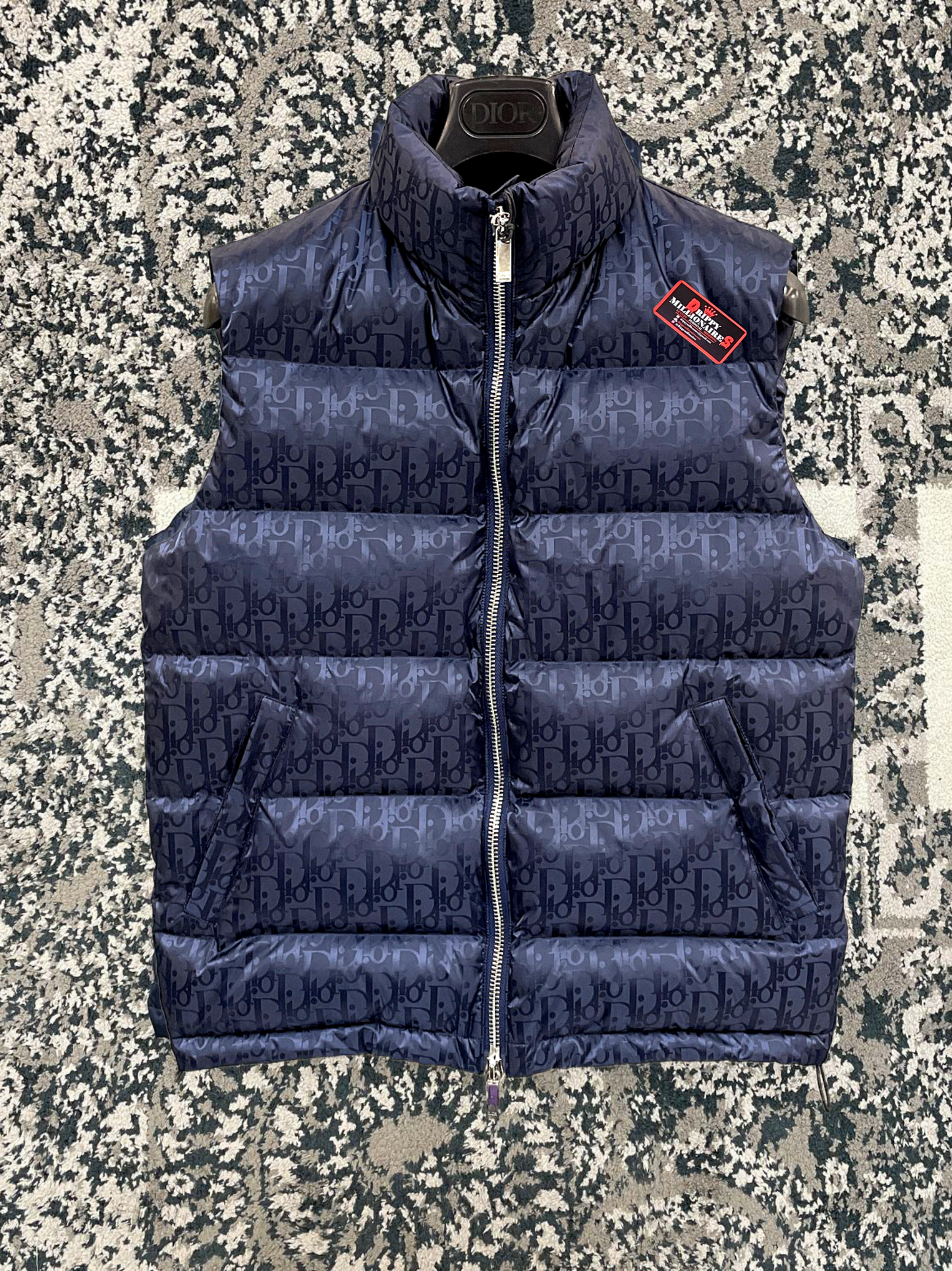 CD OBLIQUE DOWN VEST TECHNICAL NAVY