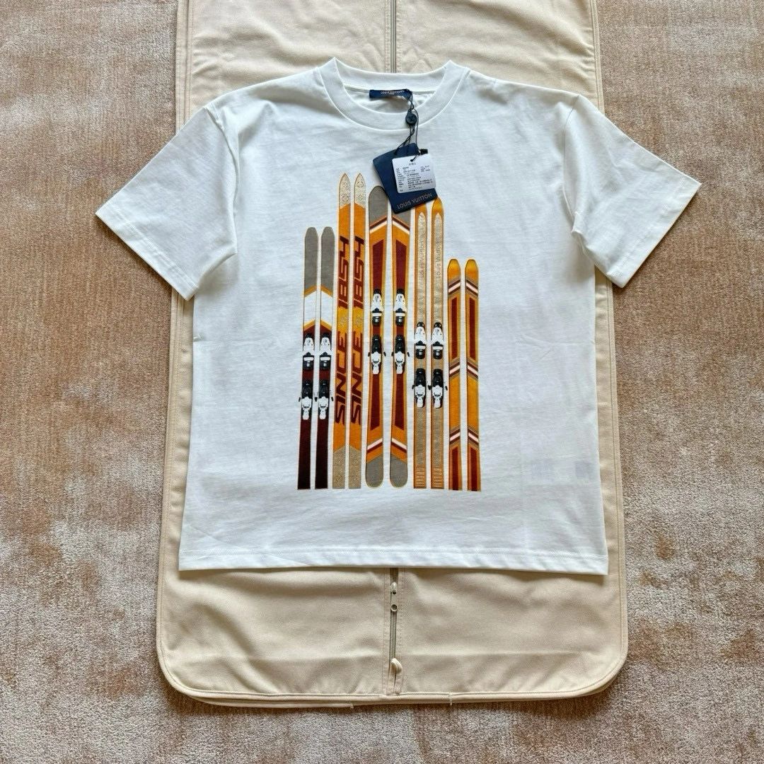 Lv Printed Cotton T-shirt