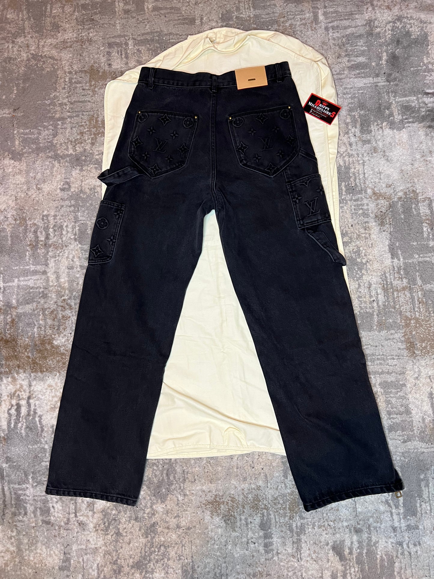 LV Monogram Denim Carpenter Pants