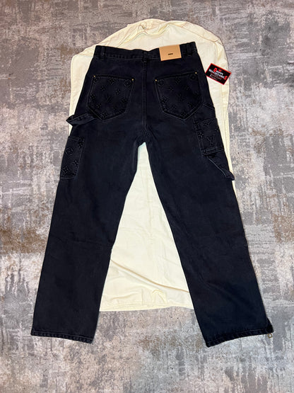 LV Monogram Denim Carpenter Pants