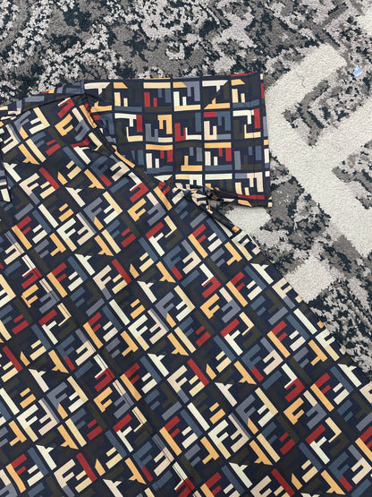 FND  Anagram Logo Embroidered Jersey T-Shirt