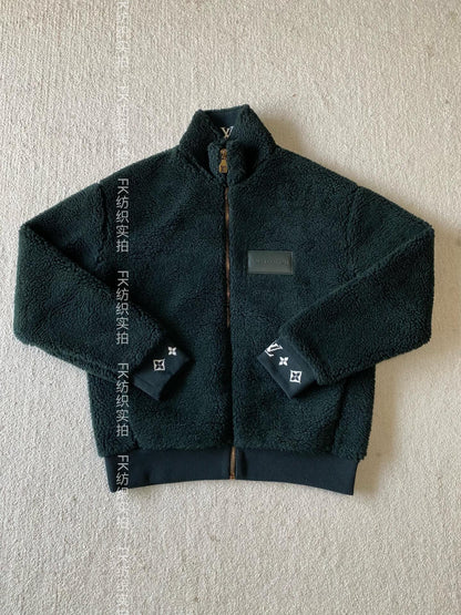 LV Fleece Blouson Dark Green