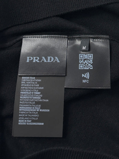 PRD Logo Wool Polo Half Zip Shirt