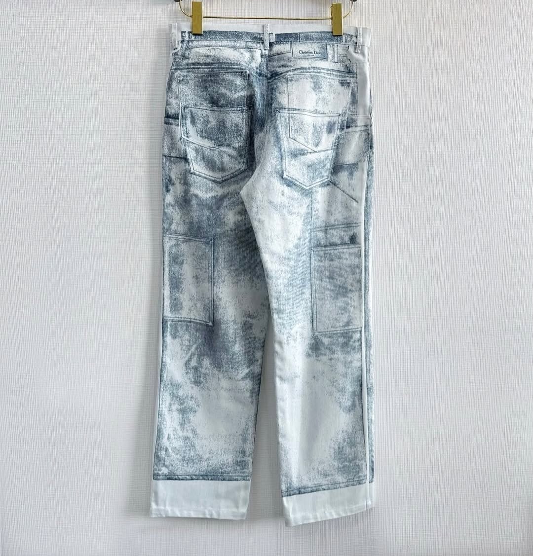 CD Washed Denim Pants