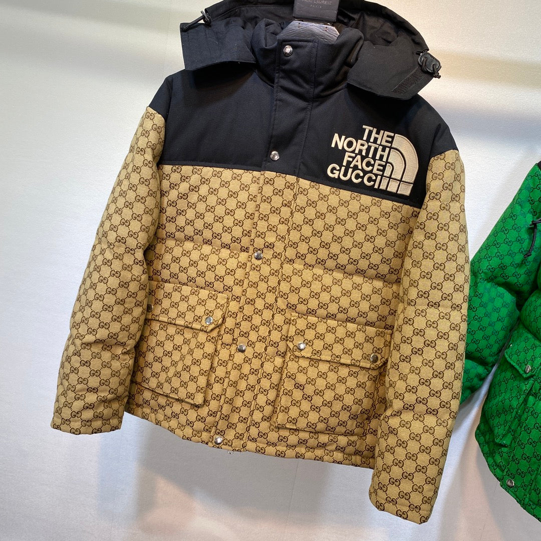 GG  x North Face Monogram Puffer Jacket