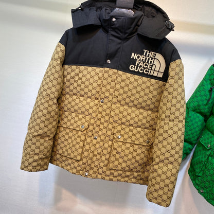GG  x North Face Monogram Puffer Jacket