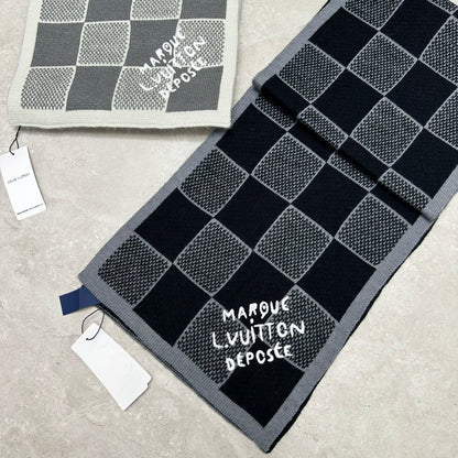 Lv Damier Heritage Scarf & Beanie