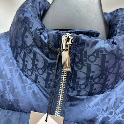 CD OBLIQUE DOWN JACKET NAVY TECHNICAL