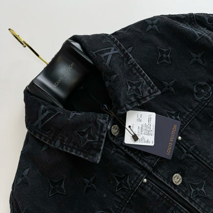 Lv Embroidered Denim Blouson