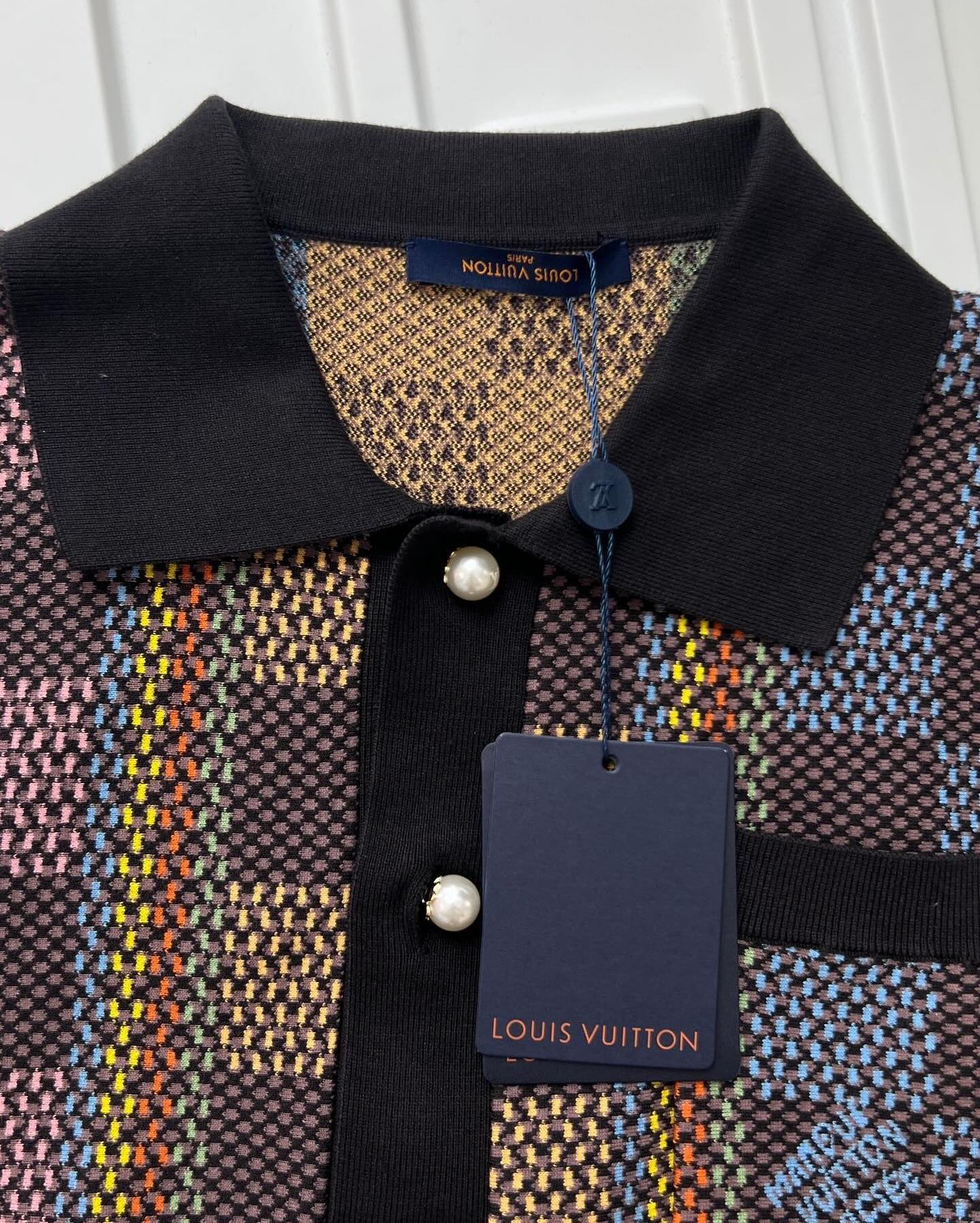 Lv Cotton Silk Shirt And Shorts Set