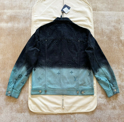 Lv Embroidered Denim Blouson