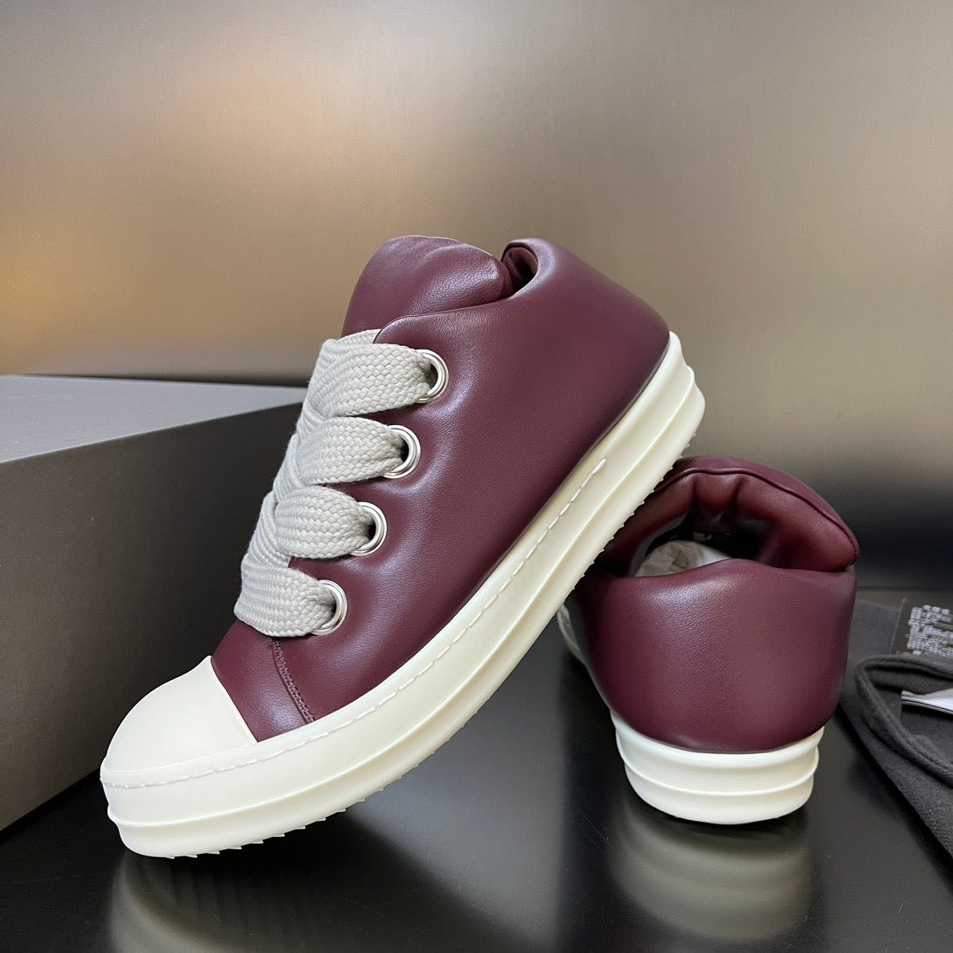 Rick Owens Jumbo Lace Padded Sneakers