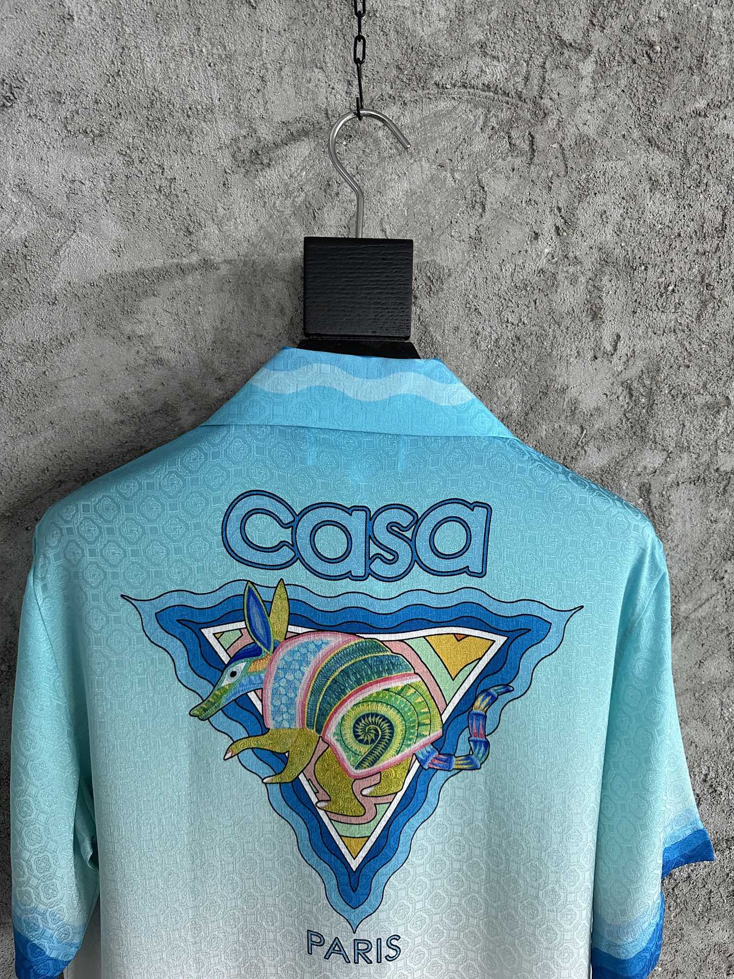 Casablanca Monogram Short Silk Shirt