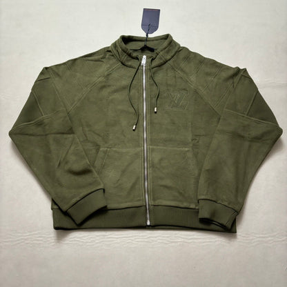 Lv Quilted Textured Wool Blouson