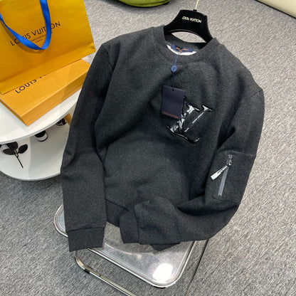Lv Cotton Jacquard Crewneck