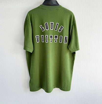 Lv Short-Sleeved Cotton Crewneck