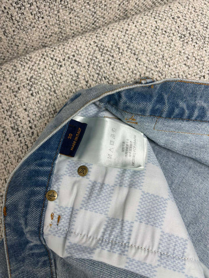 Lv Regular Leg Fit Denim Pants