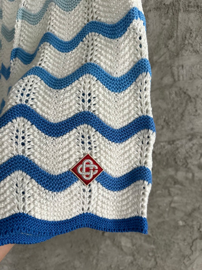 Casablanca Gradient Wave Texture Shorts