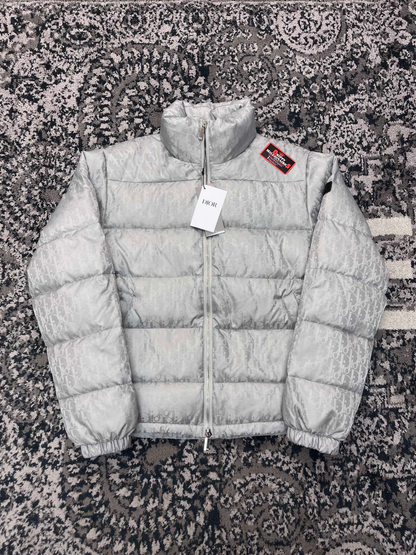 CD OBLIQUE DOWN JACKET SILVER TECHNICAL