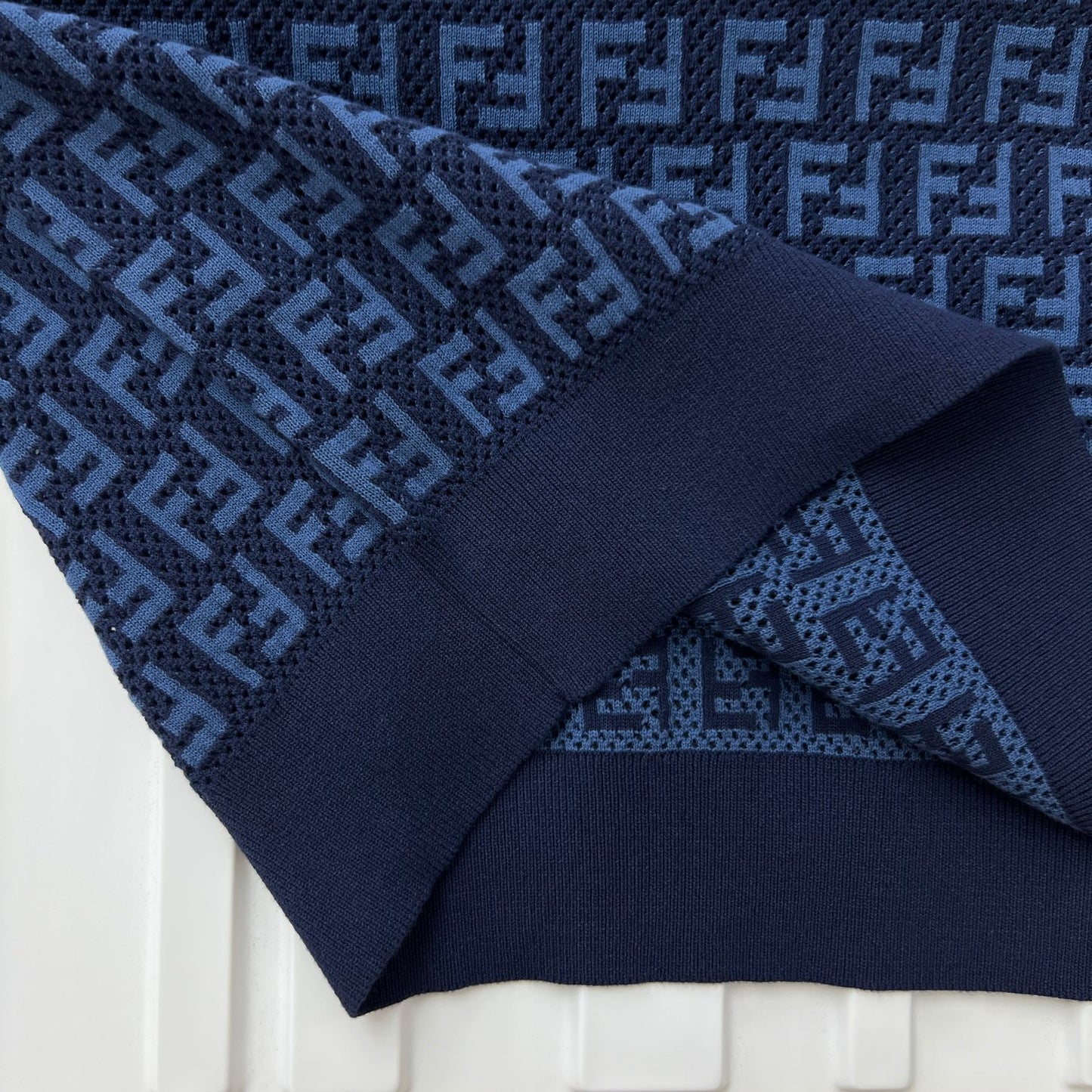 FND Anagram Logo Embroidered Cotton Jersey T-Shirt