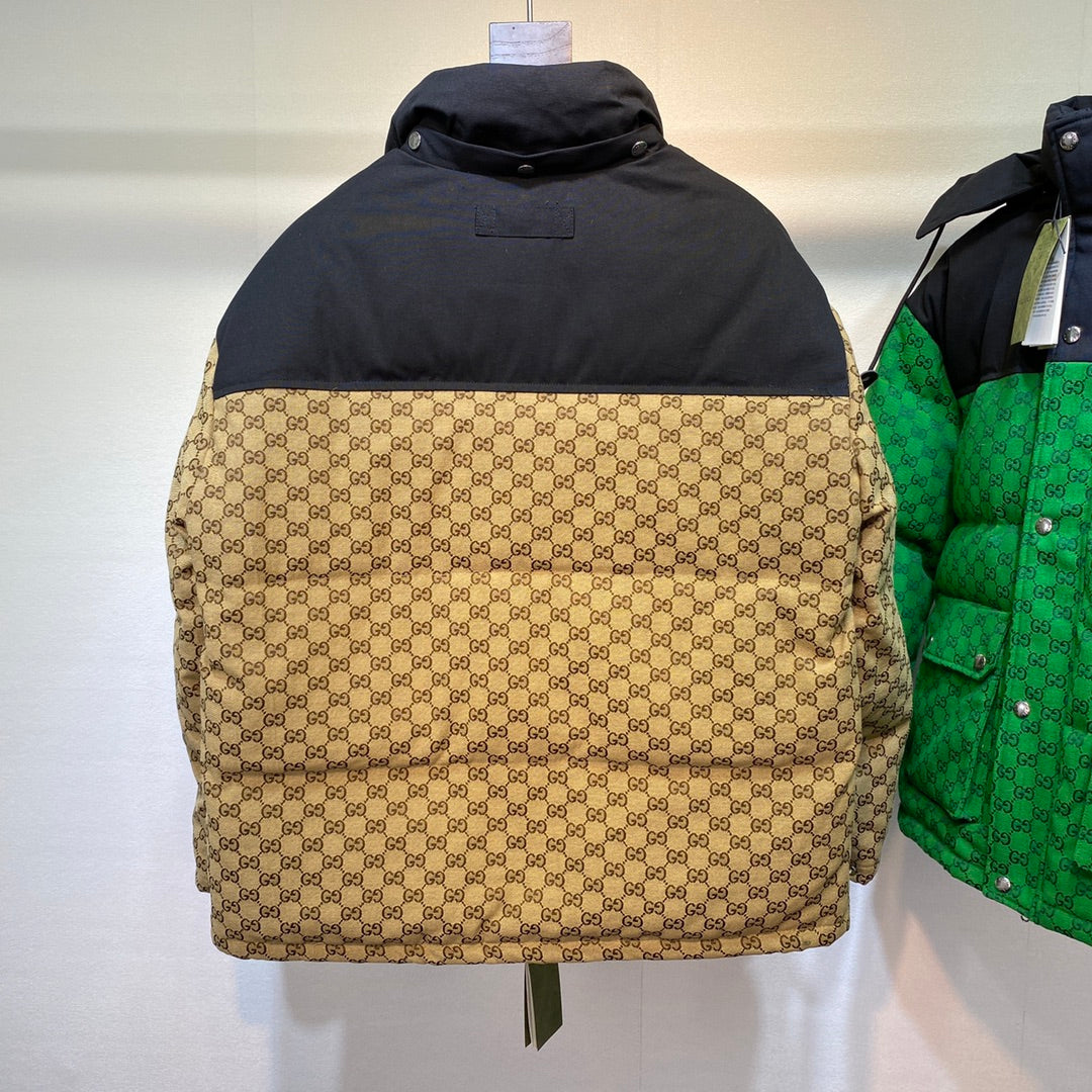 GG  x North Face Monogram Puffer Jacket