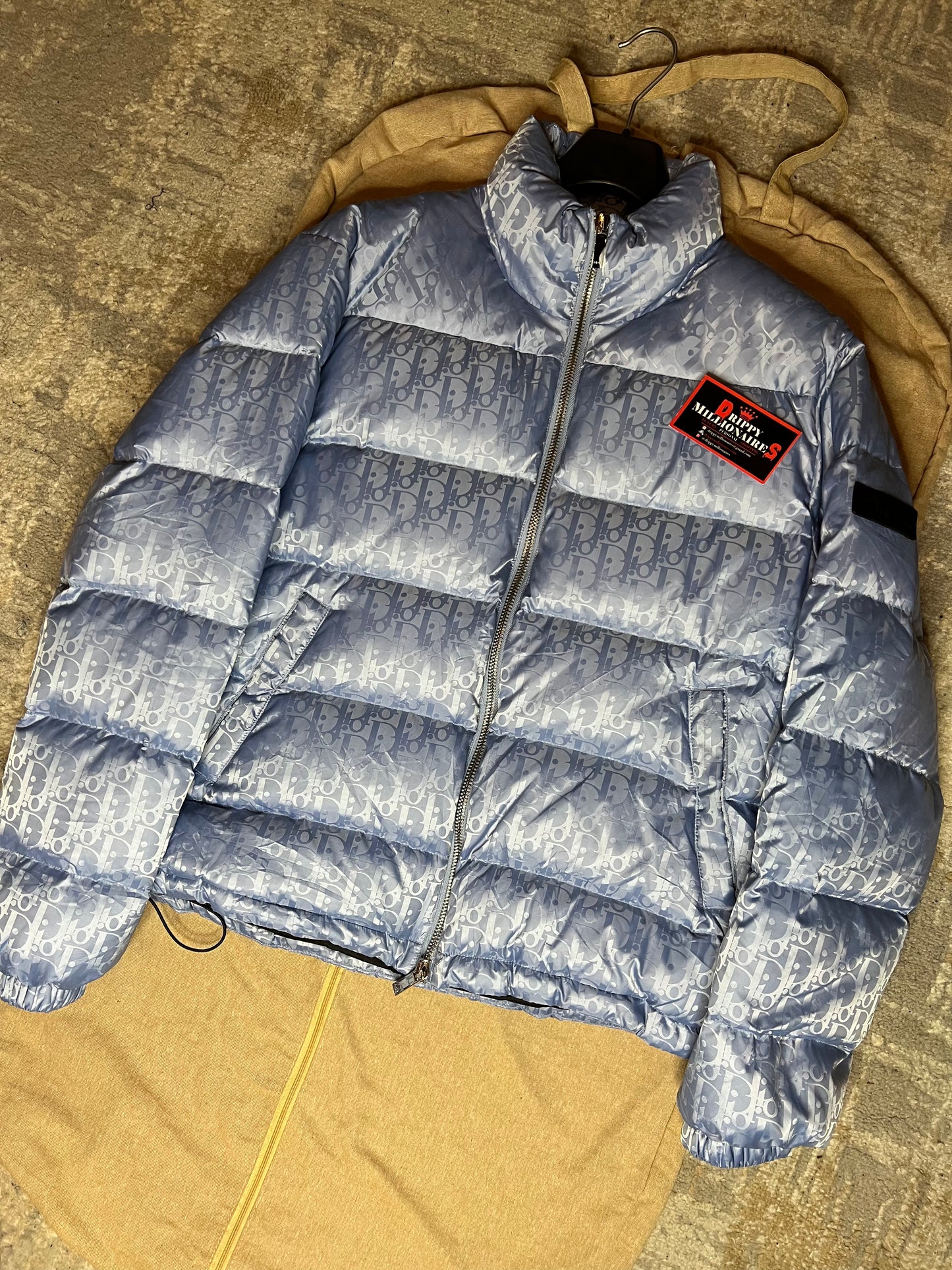 CD OBLIQUE DOWN JACKET BLUE TECHNICAL