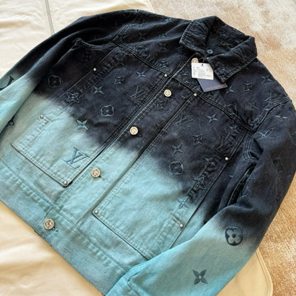 Lv Embroidered Denim Blouson