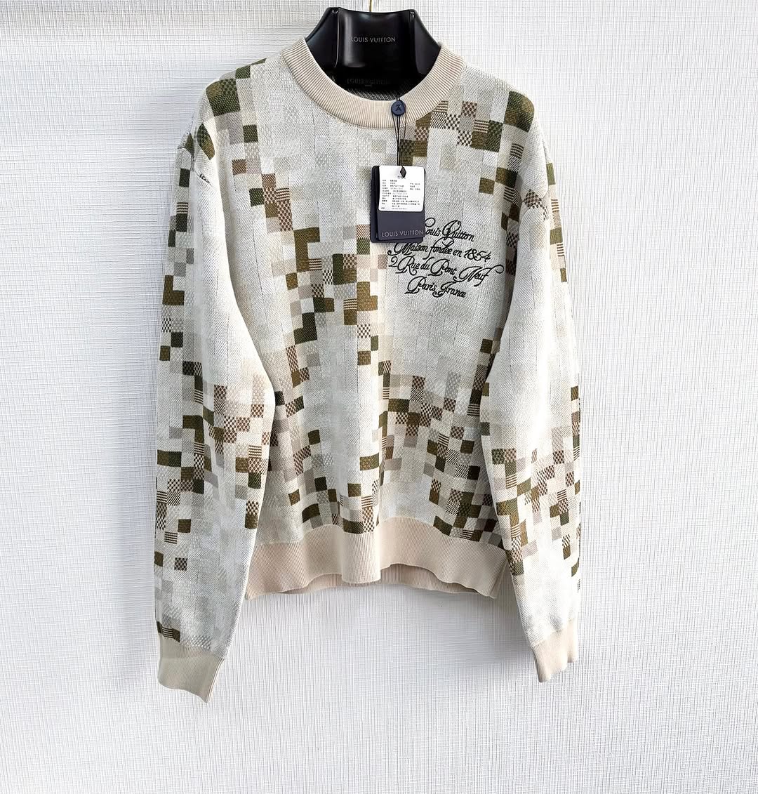 LV Embroidered Cotton Sweatshirt