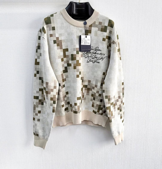 LV Embroidered Cotton Sweatshirt
