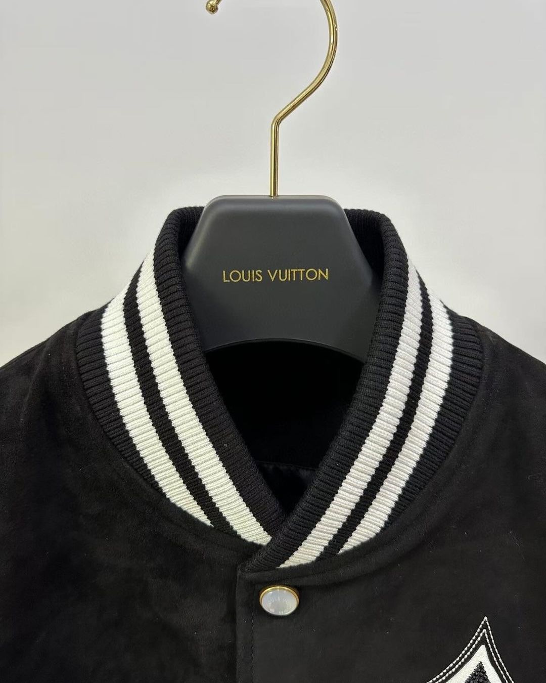 Lv Embellished Lambskin Bomber Blouson