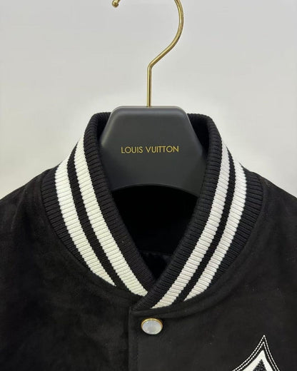 Lv Embellished Lambskin Bomber Blouson