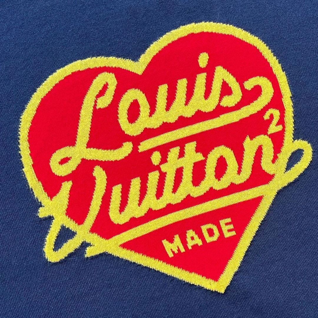 Lv Short-Sleeved Damier Wool Shirt