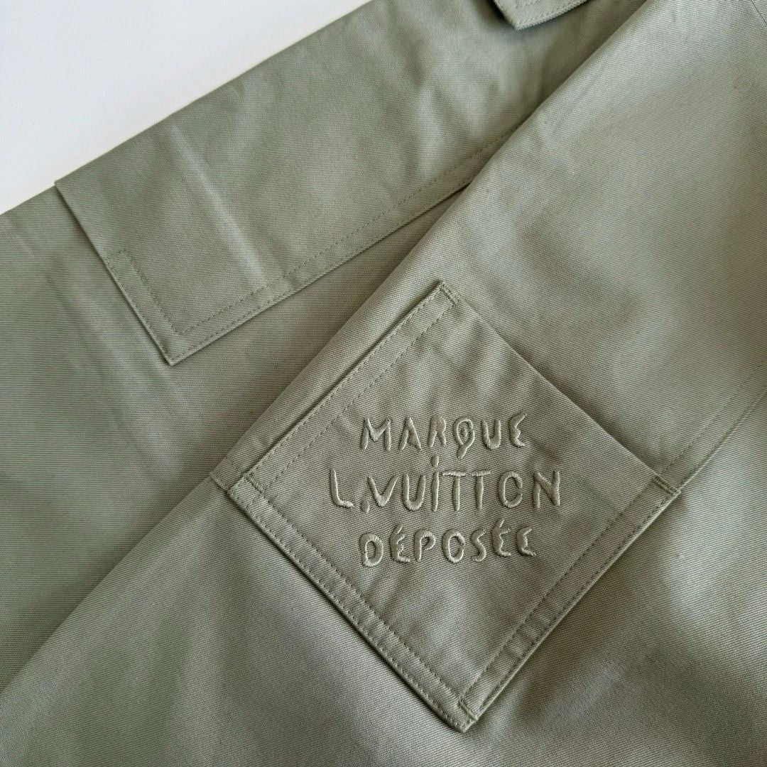 Lv Signature Cotton Cargo Pants