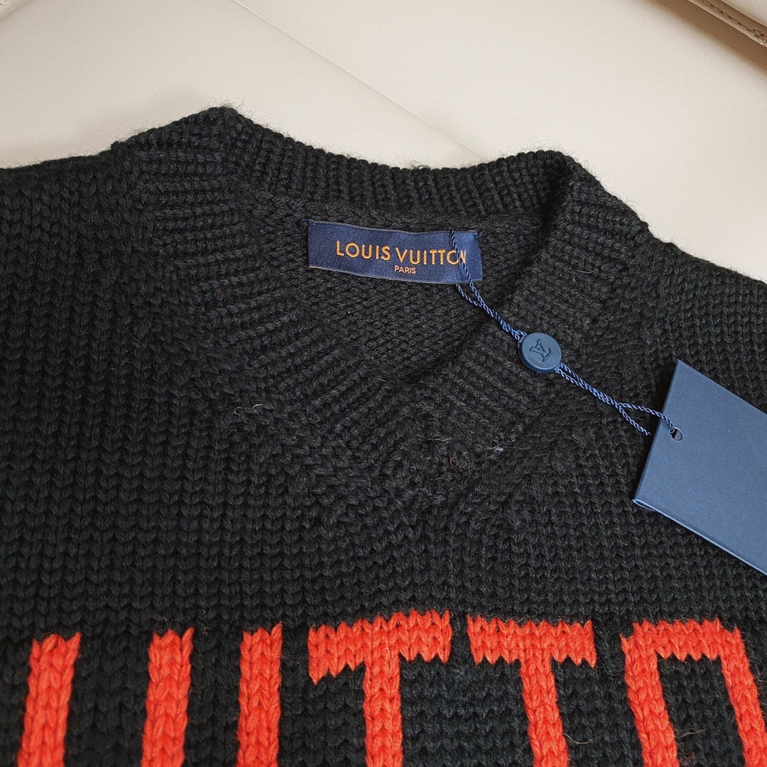 Lv Short-Sleeved Damier Wool Shirt