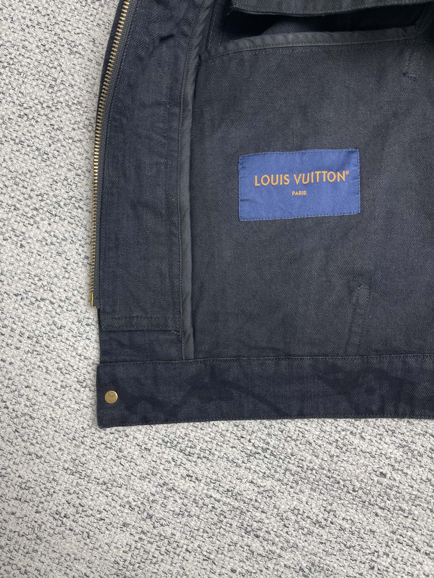 Lv Denim Hoodie Jacket