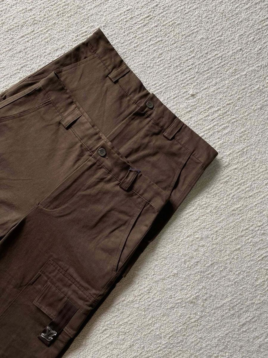Lv Signature Cotton Cargo Pants