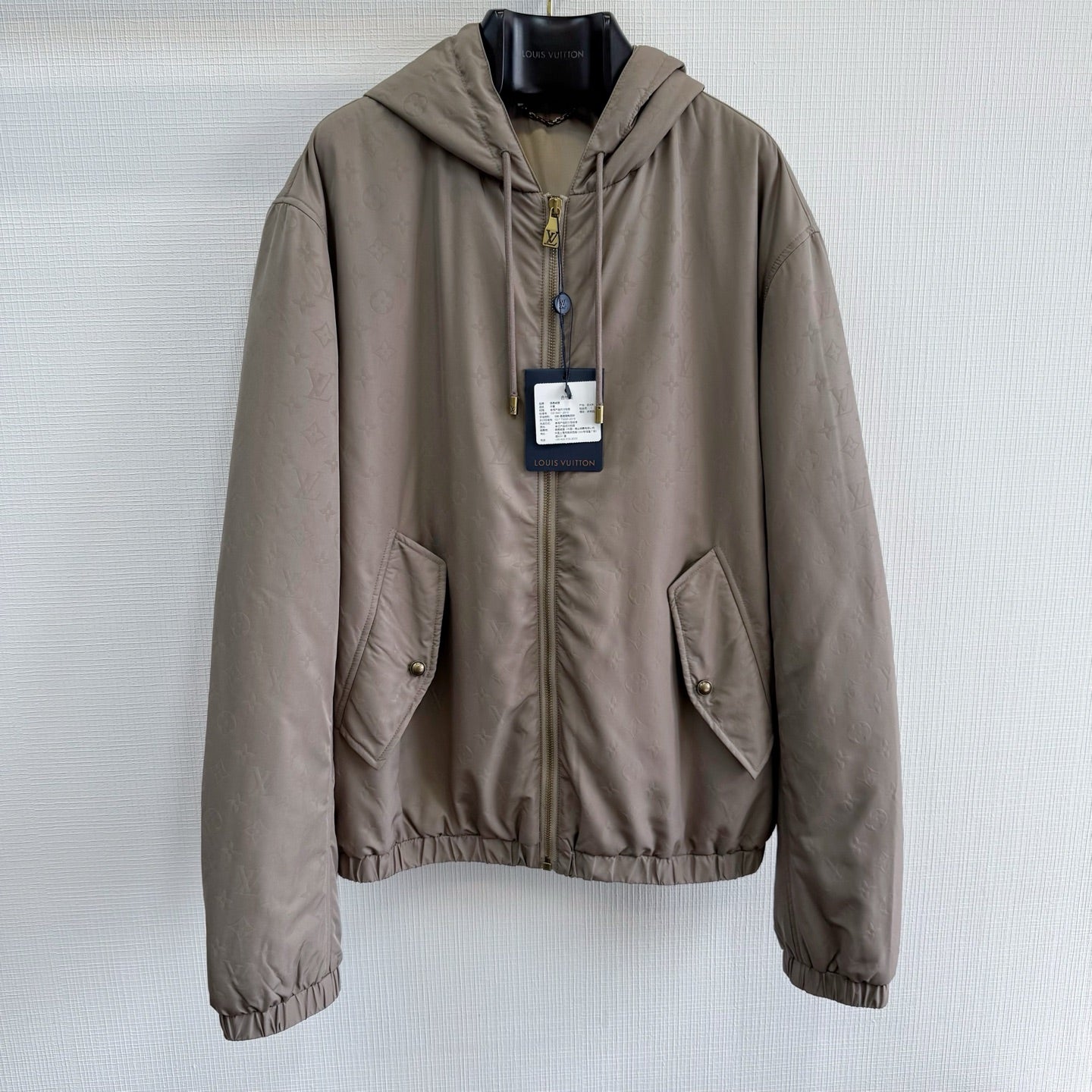 Lv Monogram Padded Windbreaker