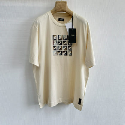 FND Anagram Logo Embroidered Jersey T-Shirt