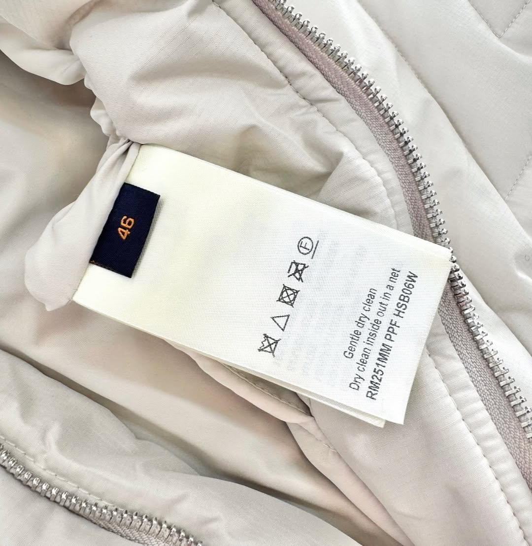Lv Puffer Jacket White