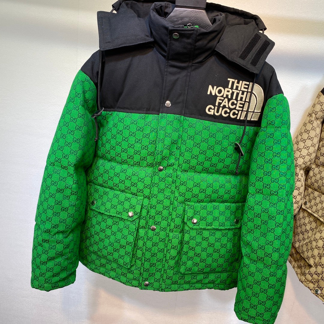 GG x North Face Monogram Puffer Jacket