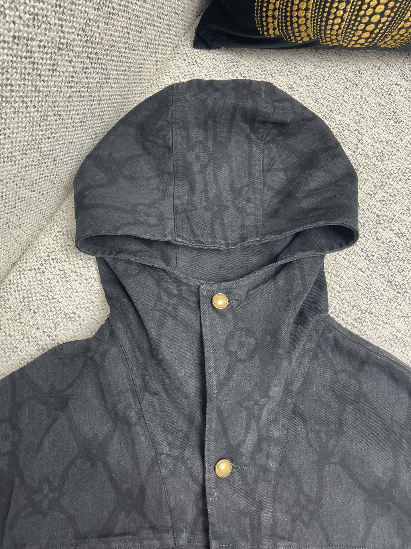 Lv Denim Hoodie Jacket