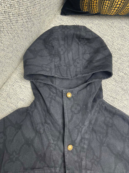 Lv Denim Hoodie Jacket