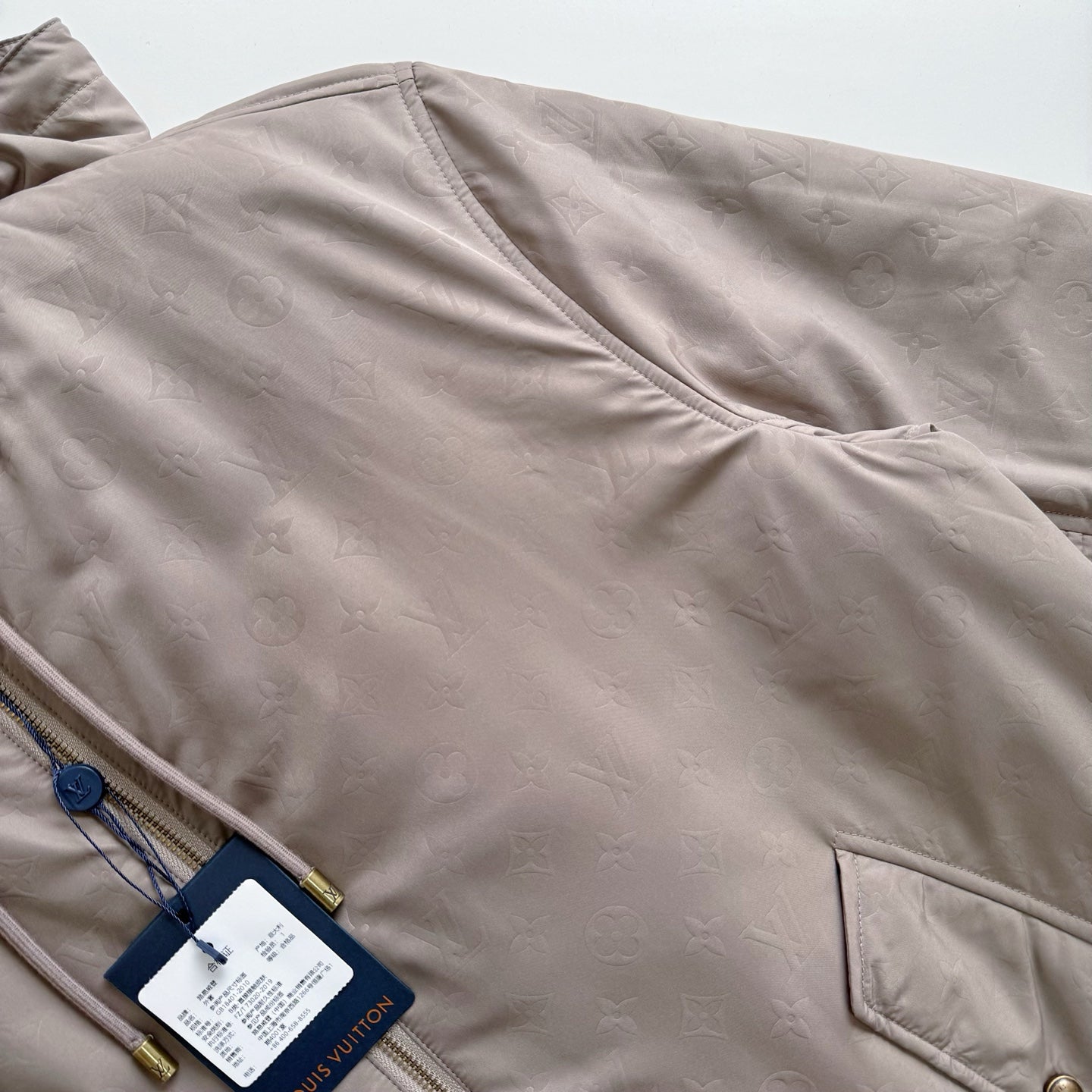 Lv Monogram Padded Windbreaker