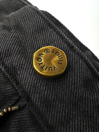 LV Embroidered Denim Pants