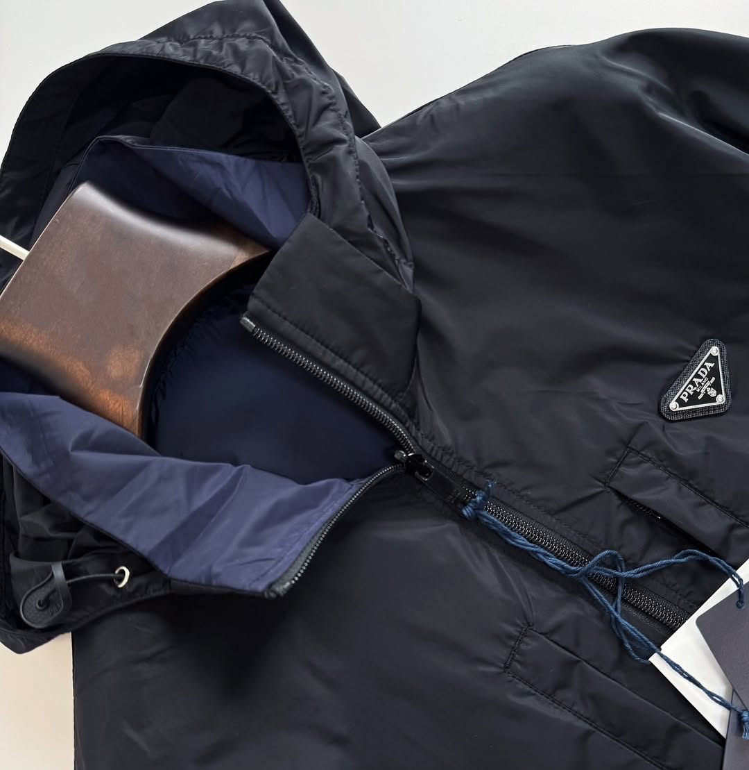 PRD Re-Nylon reversible hooded jacket